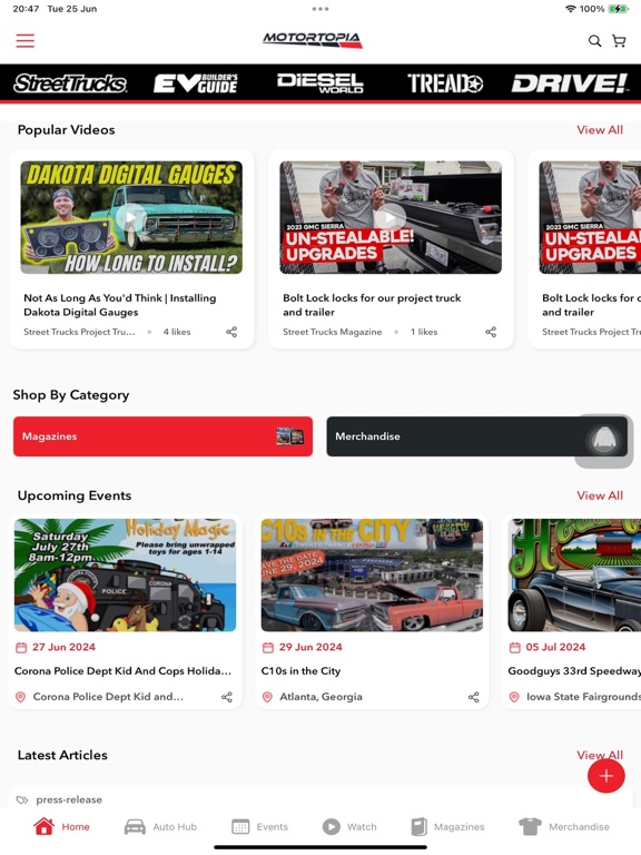 Motortopia iPad screenshot 2 - Business app