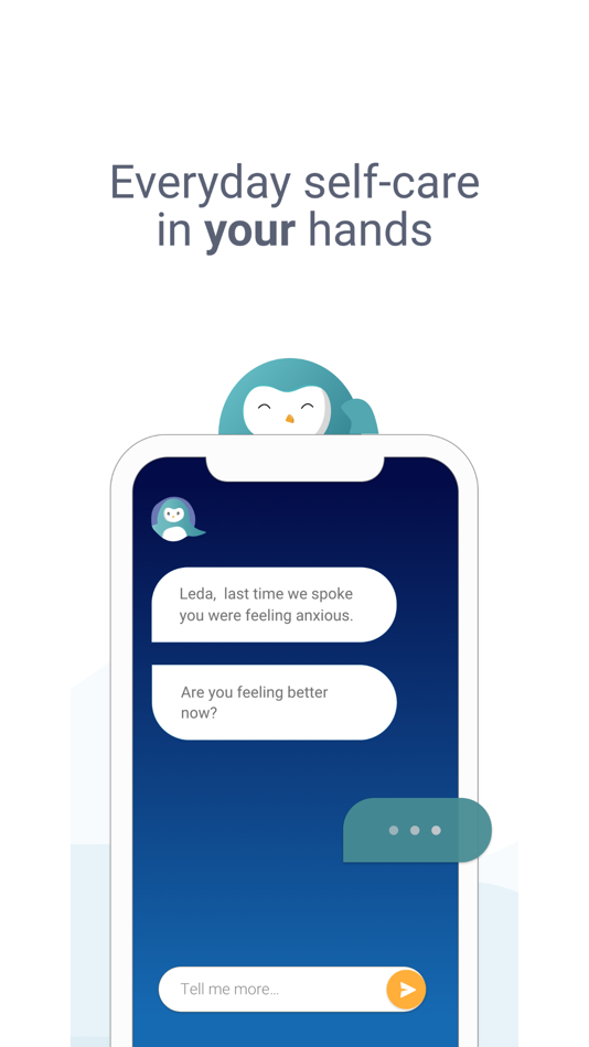 #2. Wysa: Mental Wellbeing AI (iOS) By: Touchkin