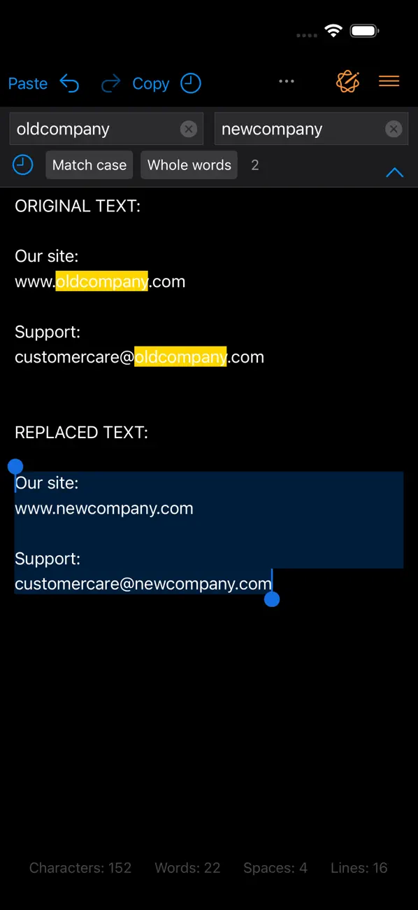 #5. Clean Text (iOS) Por: Apimac