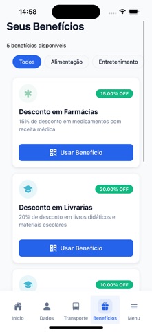 Carteira Estudantil App screenshot