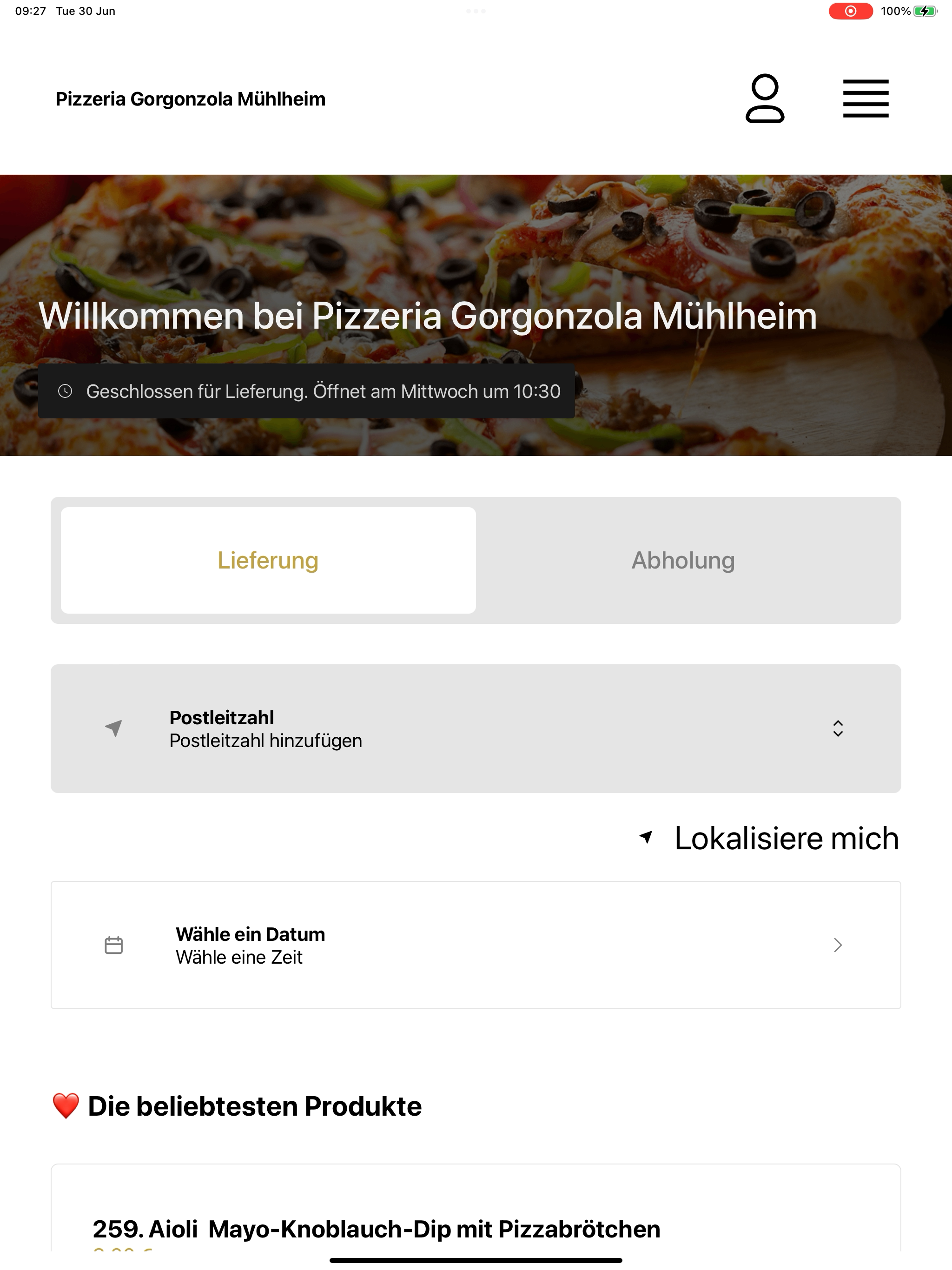 Pizzeria Gorgonzola Mühlheim screenshot 10