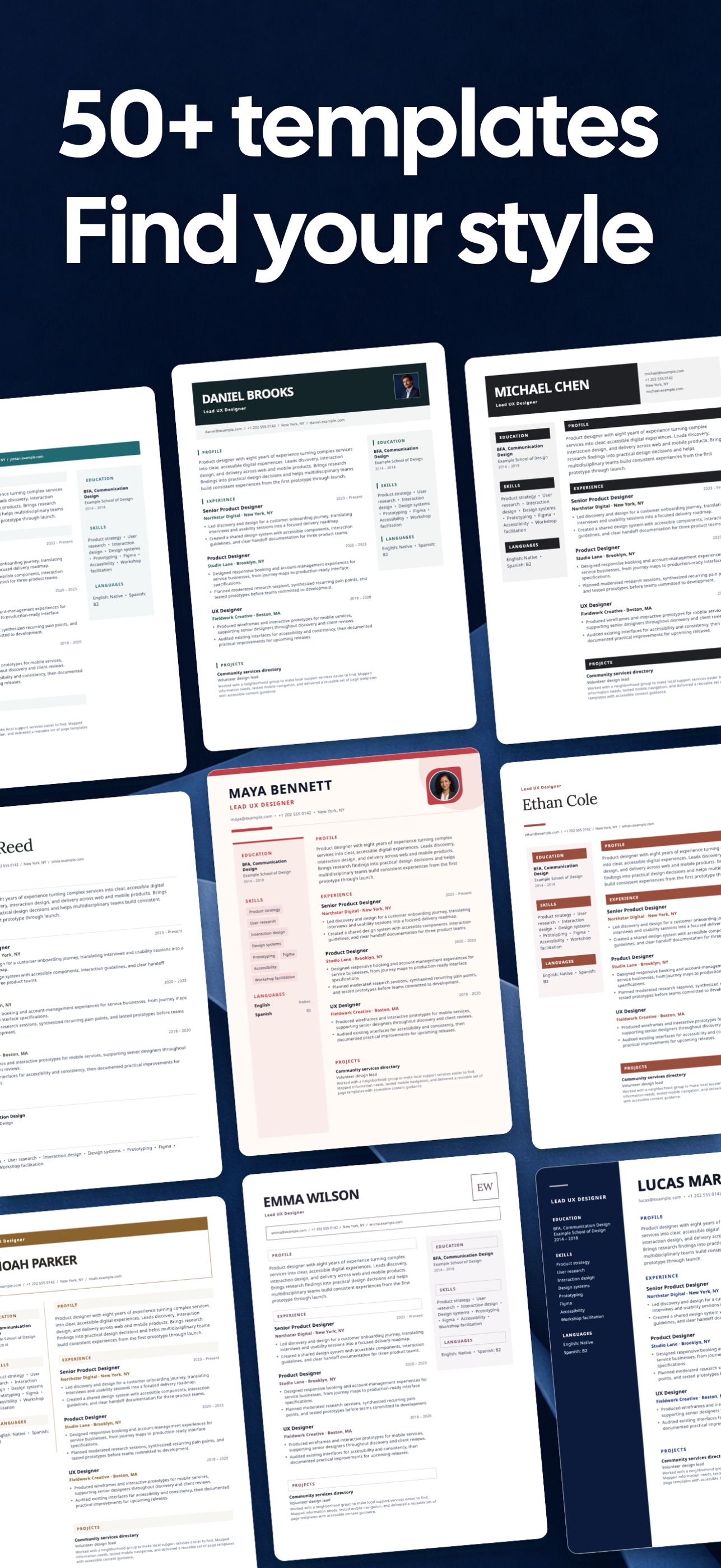 Screenshot 1 of CV Maker, Resume & AI: CVura
