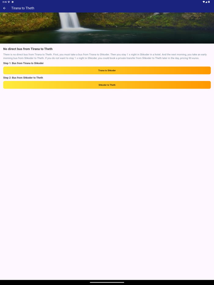 Albania Bus Timetable