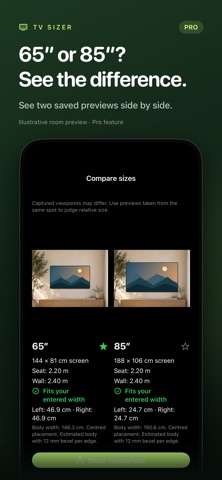 TV Size Calculator: AR Preview screenshot 3