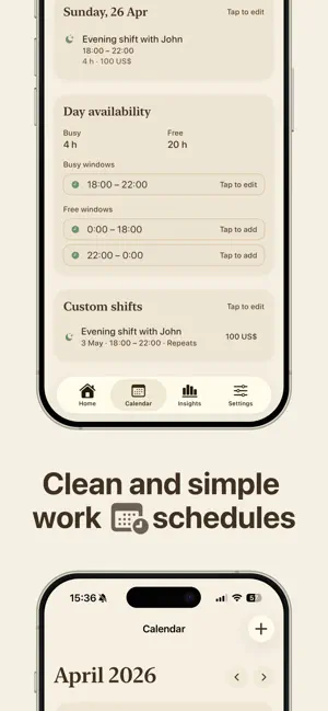 Shift Work Calendar: Plera screenshot 2