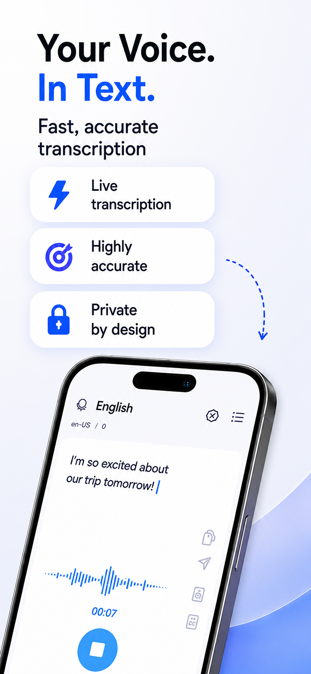 Transcribe: Dictate to Text screenshot 2