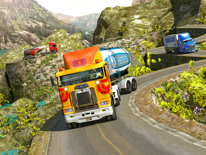US Cargo Truck Driving 3D Game