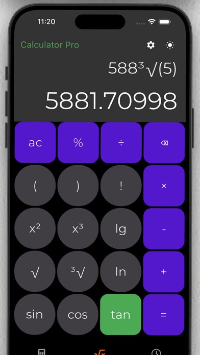 Screenshot #1 pour Calculatrice Calculatrice Pro