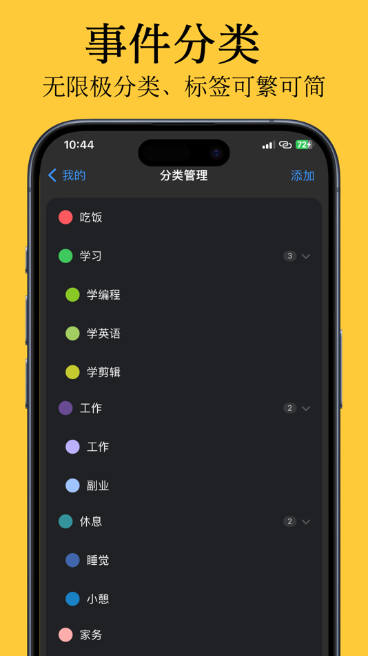 #6. 时间日志-时间块时间管理待办项日程番茄钟提醒计划自律 (iOS) 由: Huizhou Yangli Technology Co., Ltd
