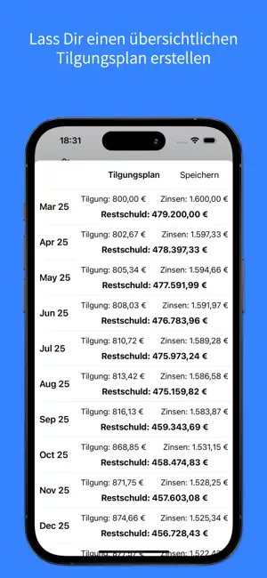 Tilgungsrechner • PRO screenshot 3