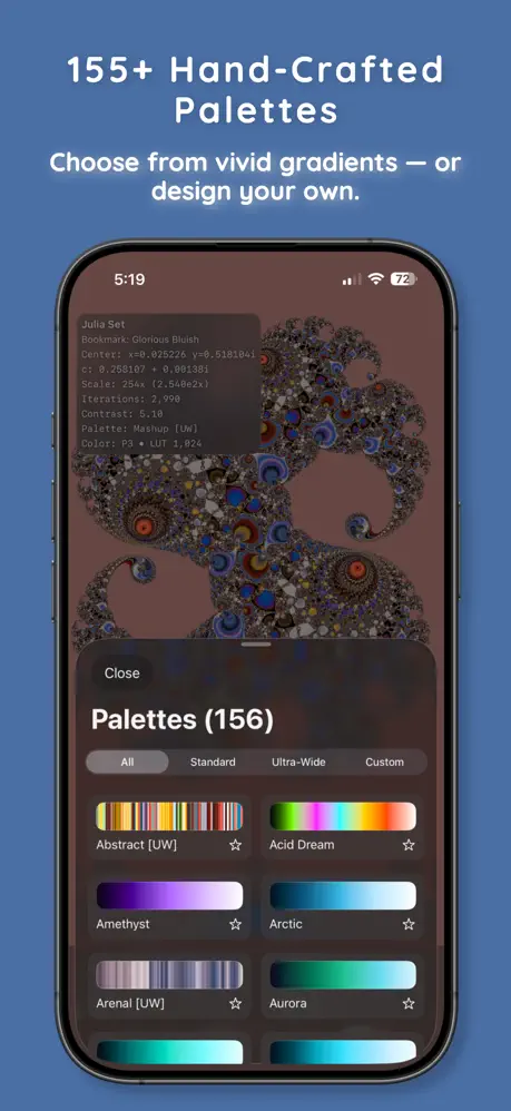 Mandelbrot Metal 曼德博分形创作引擎应用截图