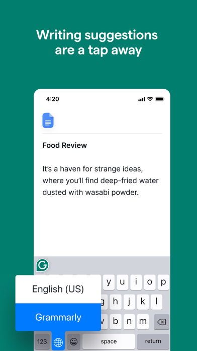 Grammarly: AI Writing Keyboard Screenshot