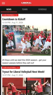 liberal high school athletics iphone capturas de pantalla 2
