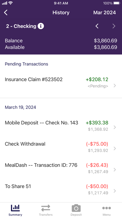Inner Lakes FCU Mobile Banking Screenshot