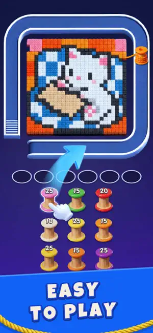 Wool Pixel - Color Flow Games screenshot 1