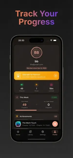 Audino - Audio Novel Reader iPhone screenshot 5