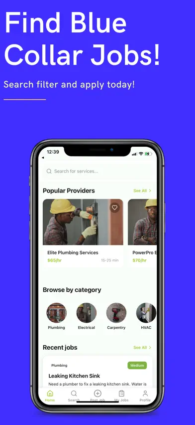 Blue Collar Job Board screenshot 1