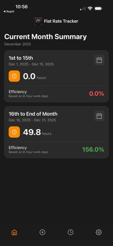 Flat Rate Tracker Screenshot 2 of 5