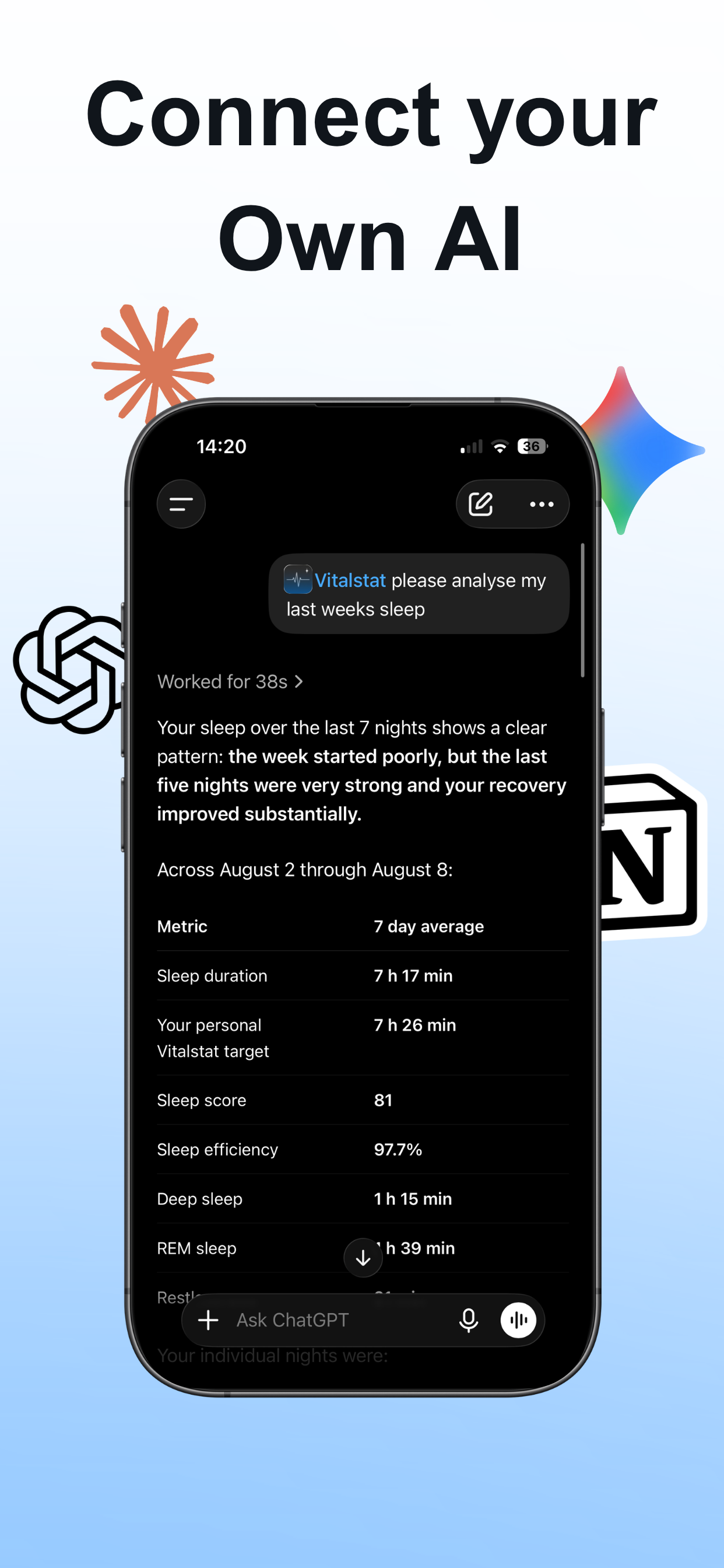 Vitalstat: AI Health Coach screenshot 8