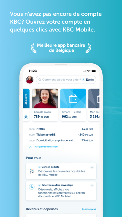 Screenshot #1 pour KBC Mobile