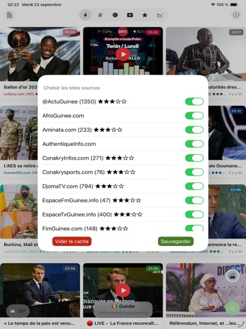 Actu Guinée - infos complètes iPad screenshot