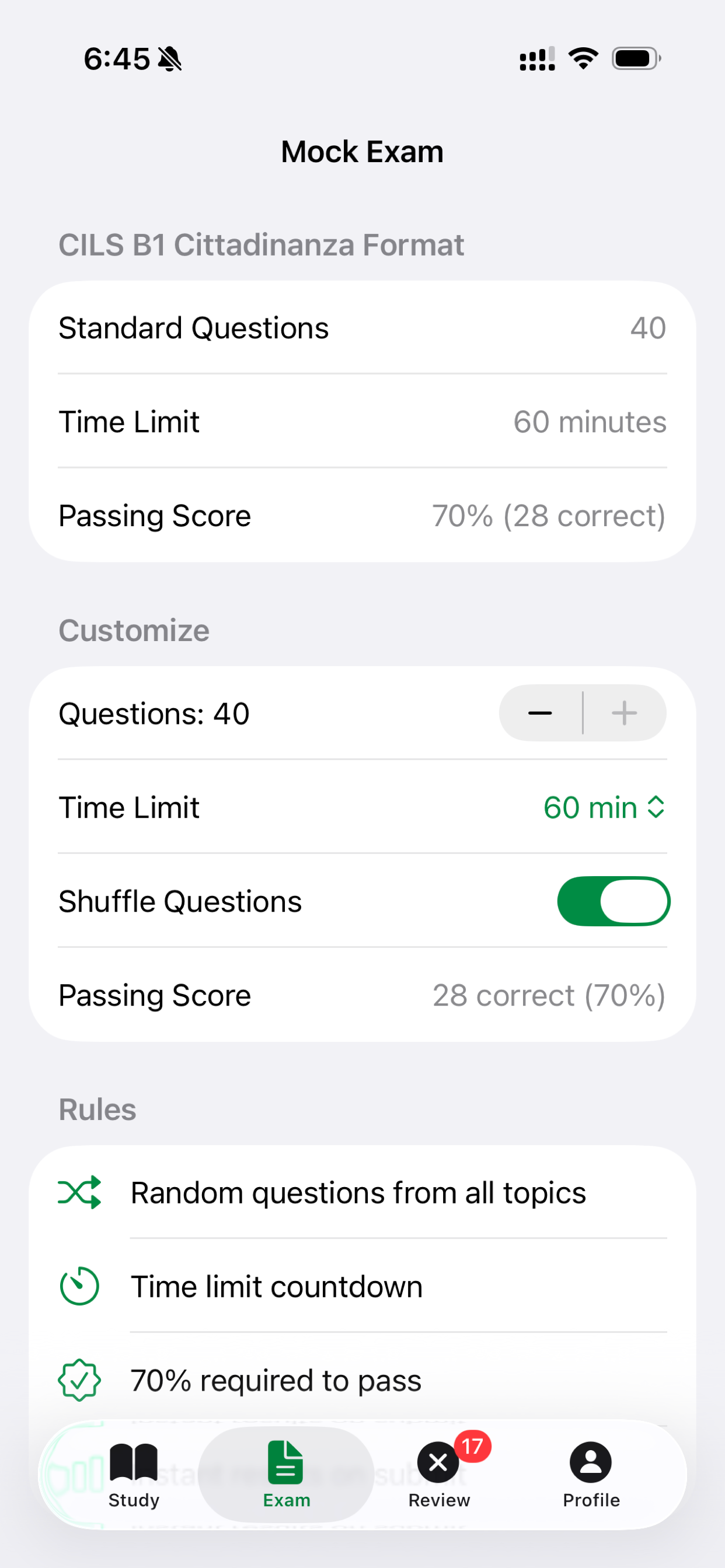 CILS B1 Prep screenshot 5