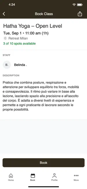 Retreat Milano screenshot 3