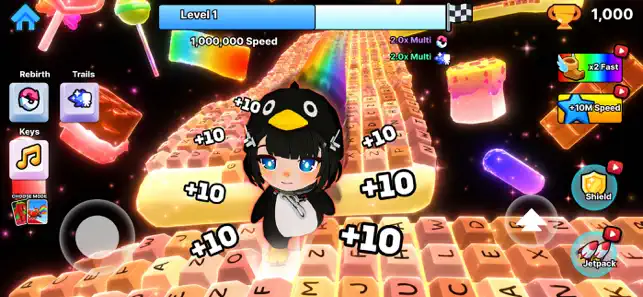 Speed Tap Keyboard Escape iPhone screenshot 1