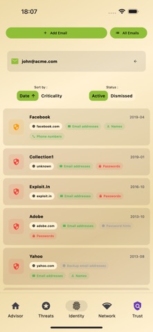 EDAMAME Security Mobile screenshot