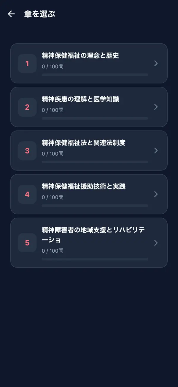 Screenshot #2 pour 精神保健福祉士対策