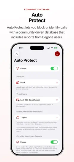 Скриншот Begone: Spam Call Blocker на iPhone 3
