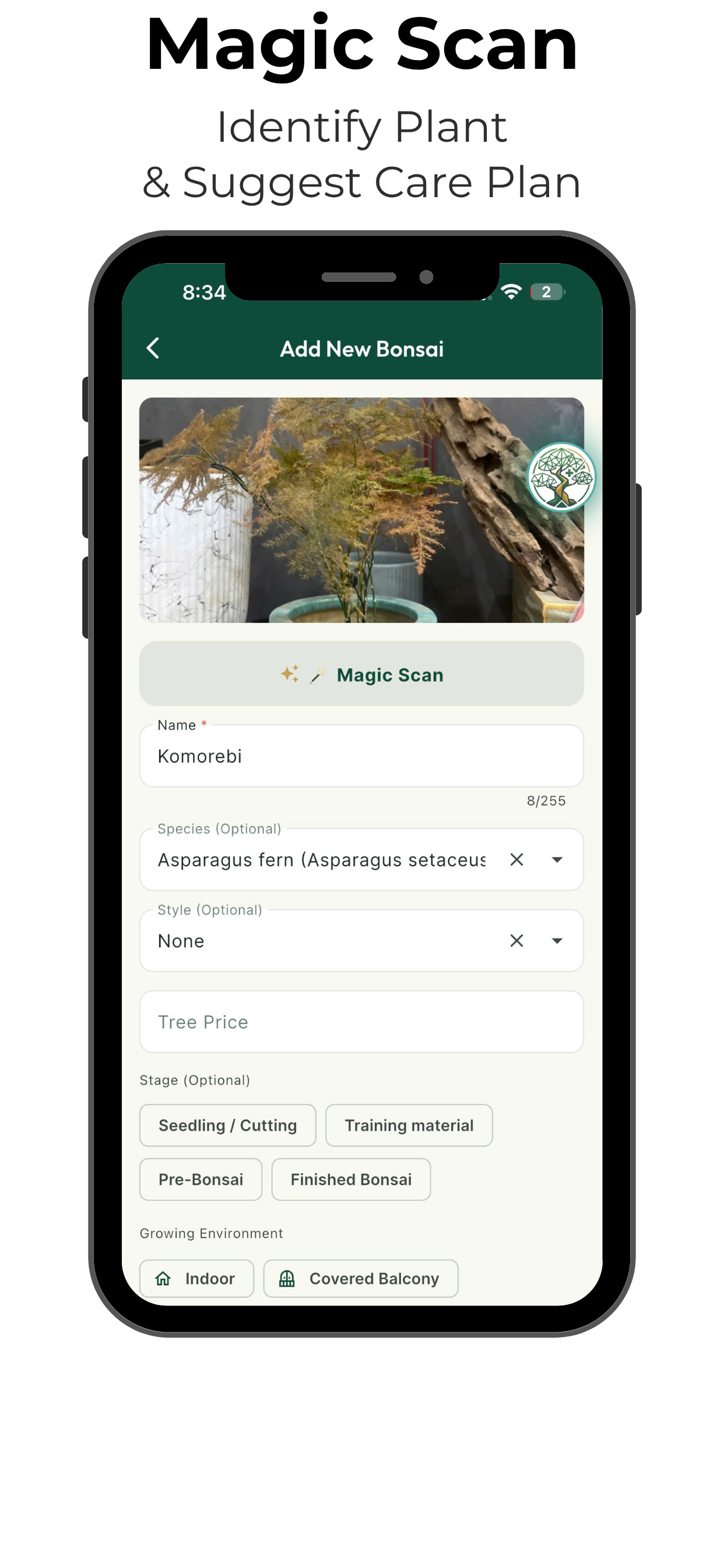 TreeMax: Bonsai Care & AI