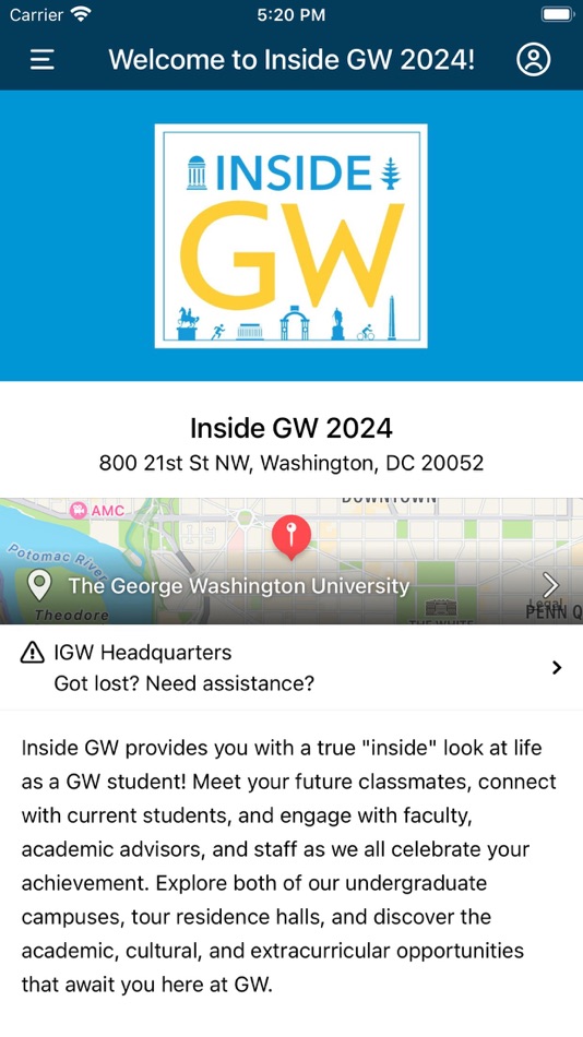 #1. GW Admissions (iOS) 由: The George Washington University