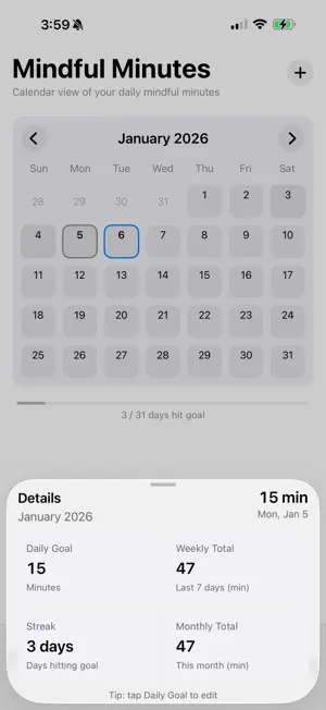 Mindful Minutes – Tracker screenshot 2
