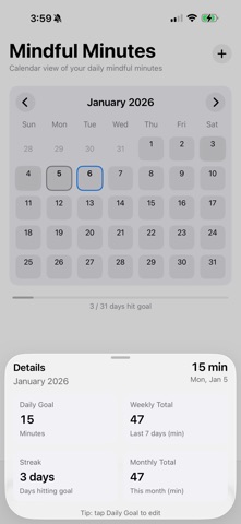 Mindful Minutes – Tracker Screenshot 2 of 4