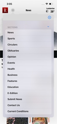 The Robesonian NC iPhone screenshot