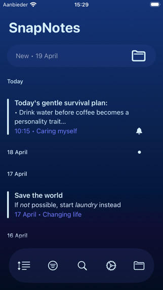SnapNotes App