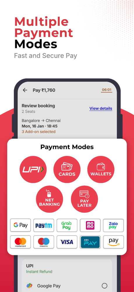 redBus: Bus, Train Booking App screenshot 6