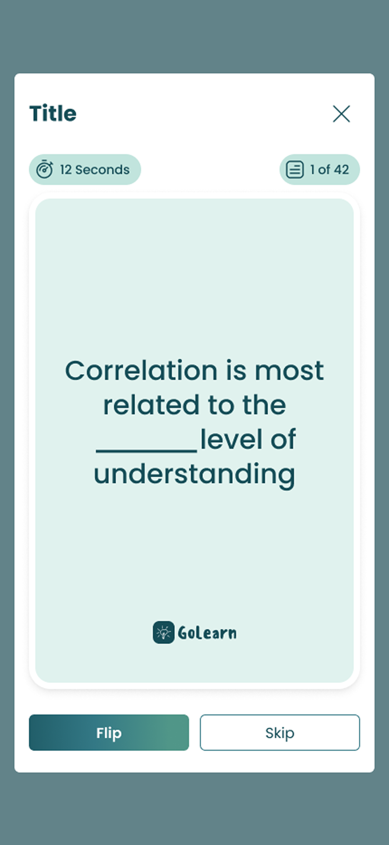 GoLearn Behavior screenshot 2