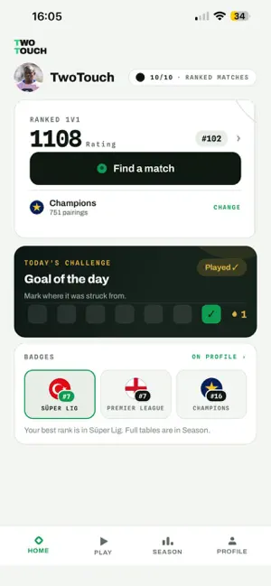 TwoTouch: Football Quiz Duel screenshot 2
