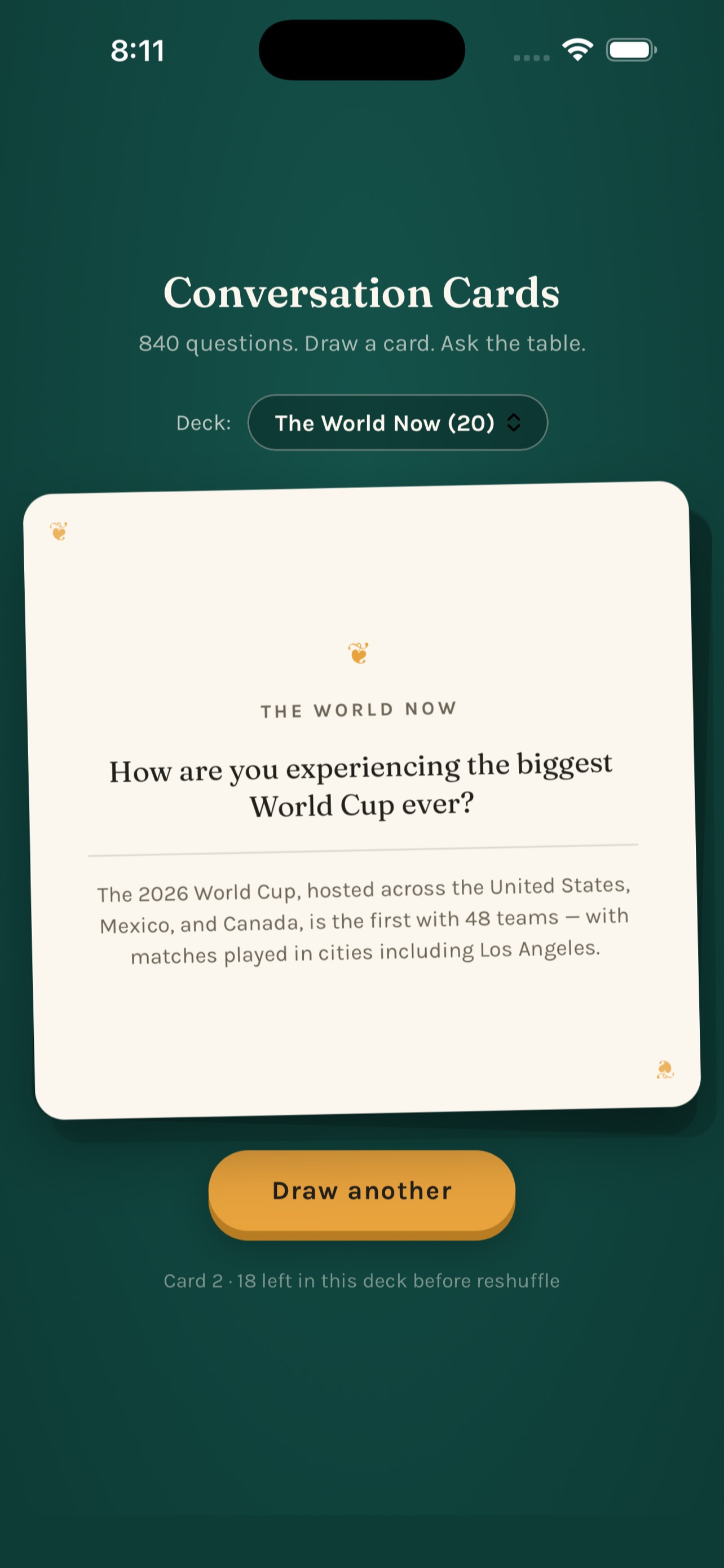 Screenshot 3 of Conversation Cards: Real Talk