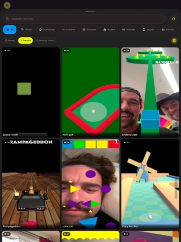 Playpen - Filter Games iPad screenshot