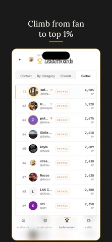 Streamcentives iPhone screenshot