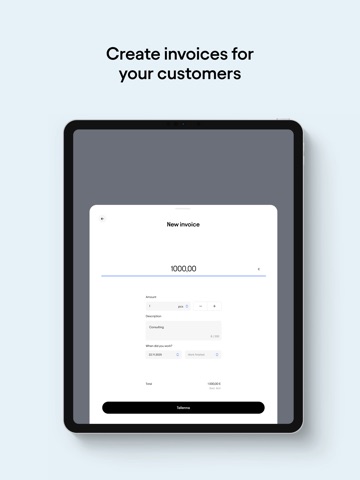 Truster Invoicing service iPad screenshot