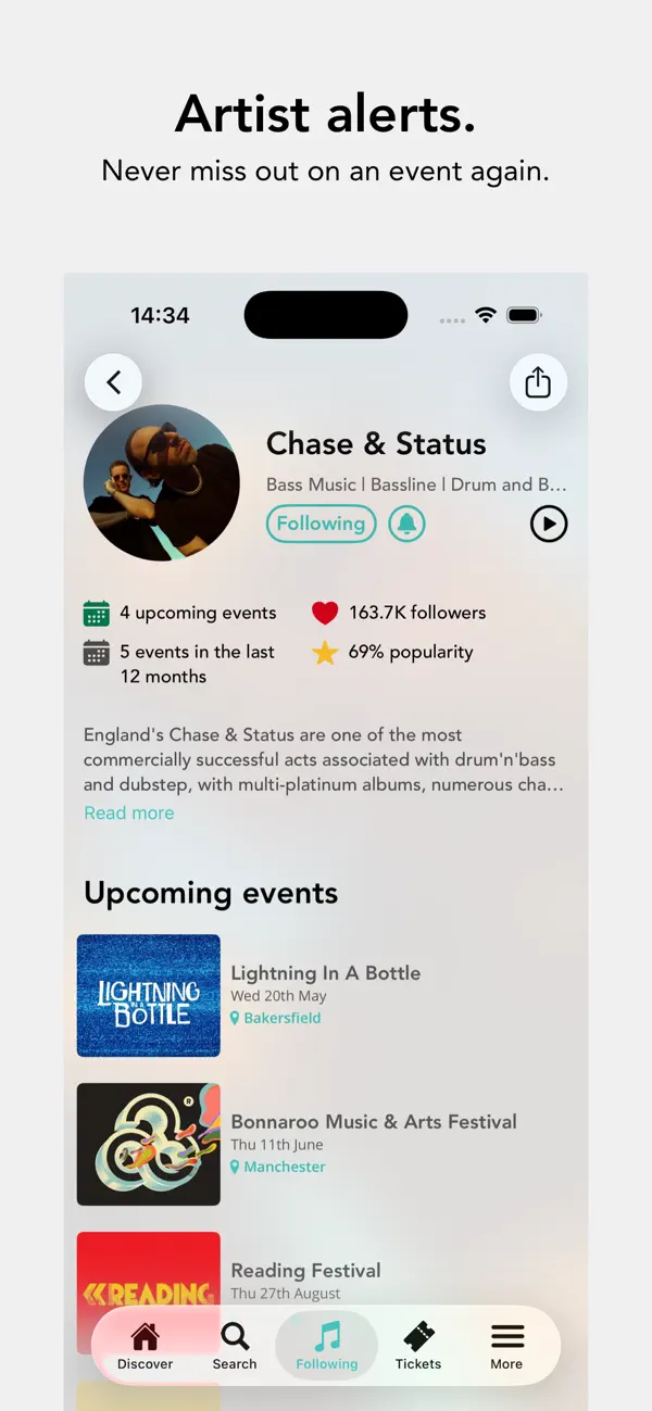 Screenshot #2 pour Skiddle: Events and Tickets