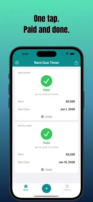 Rent Due Timer: Home Payments screenshot 2