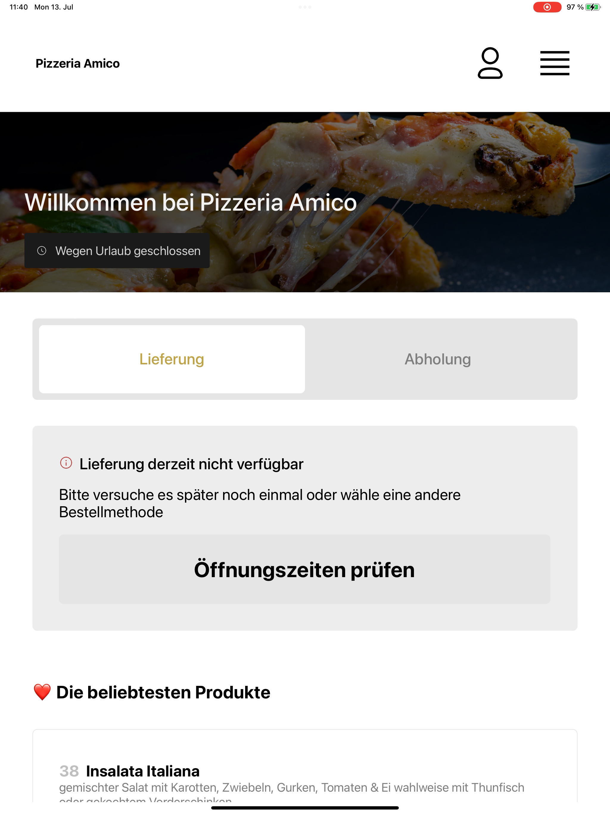 Pizzeria Amico screenshot 7