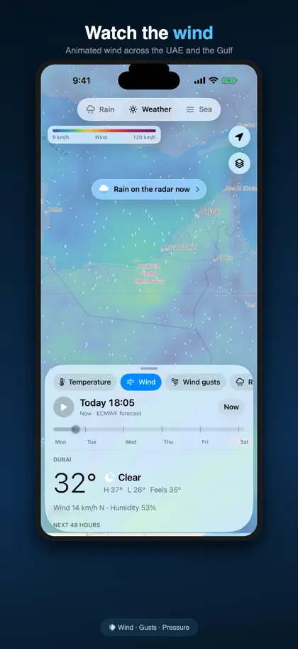 Screenshot 3 di 6 di UAE Nowcast