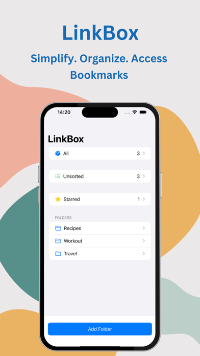 Bookmark Manager : LinkBox Screenshot