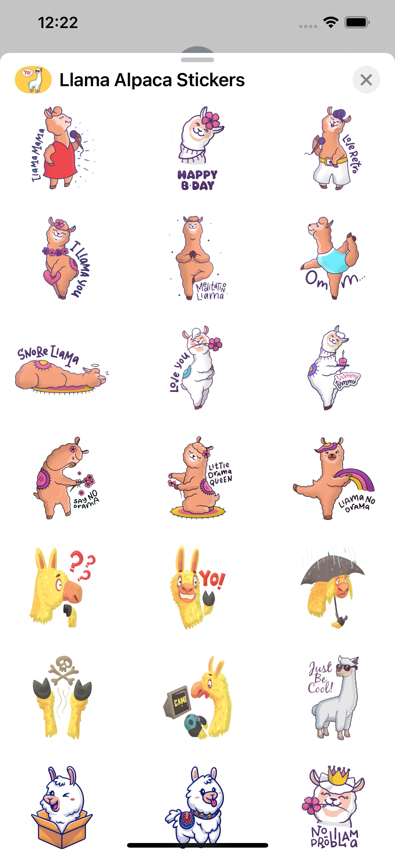 Llama Alpaca Stickers